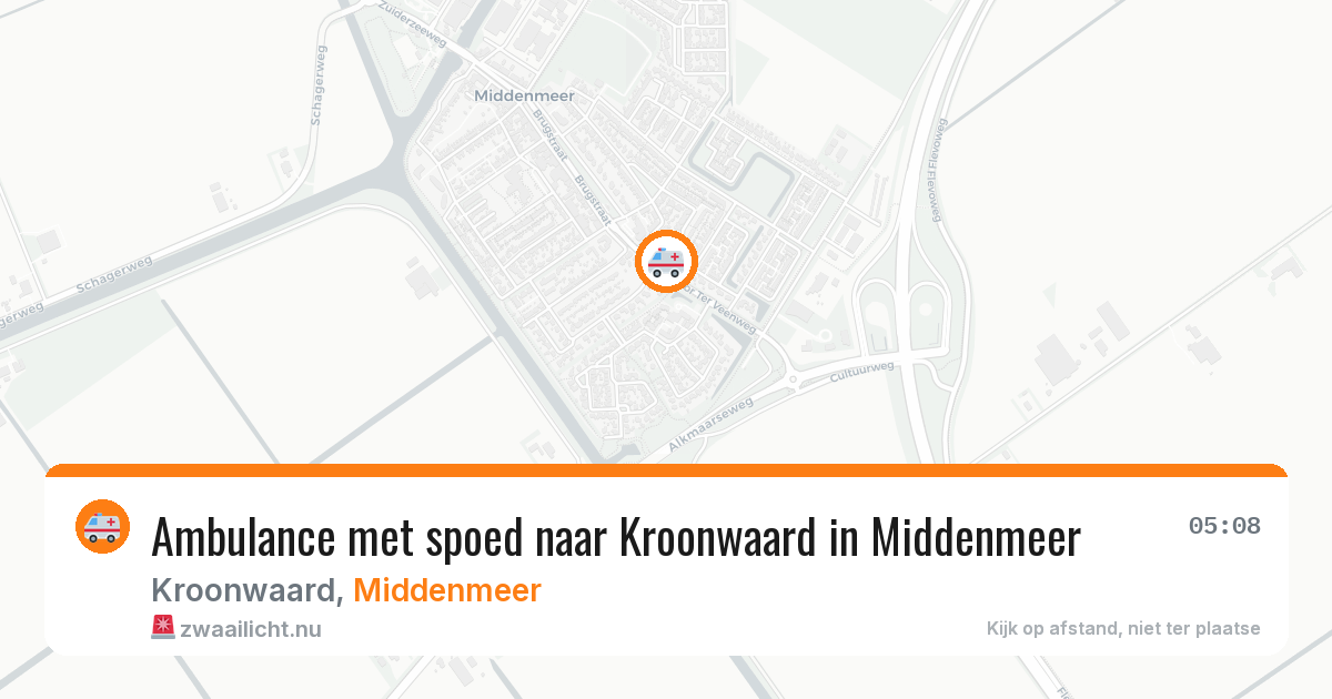 Ambulance met spoed naar Kroonwaard in Middenmeer — 23 jan 2026