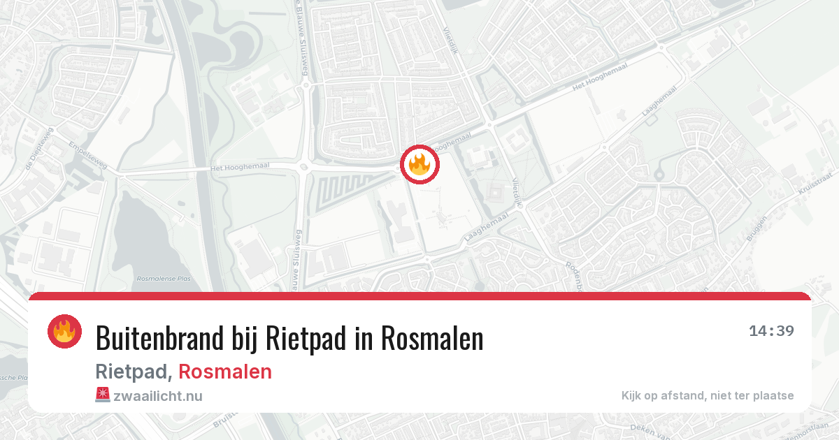 Buitenbrand bij Rietpad in Rosmalen — 13 jul 2026