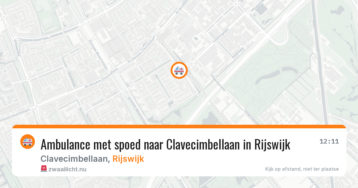 Ambulance met spoed naar Clavecimbellaan in Rijswijk — 15 feb 2026