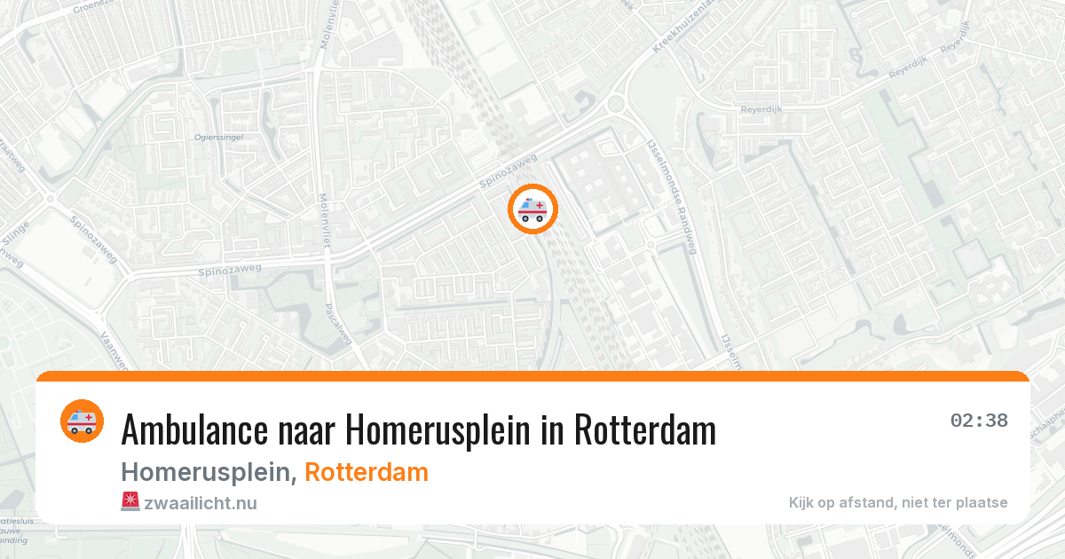 Ambulance naar Homerusplein in Rotterdam — 26 mrt 2026