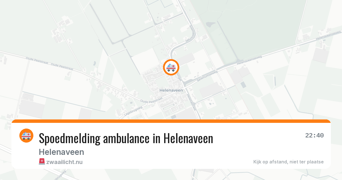 Spoedmelding ambulance in Helenaveen — 5 jul 2026