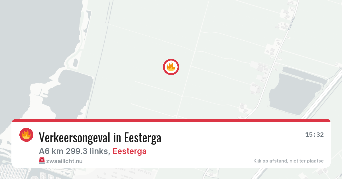 Verkeersongeval in Eesterga — 16 feb 2026
