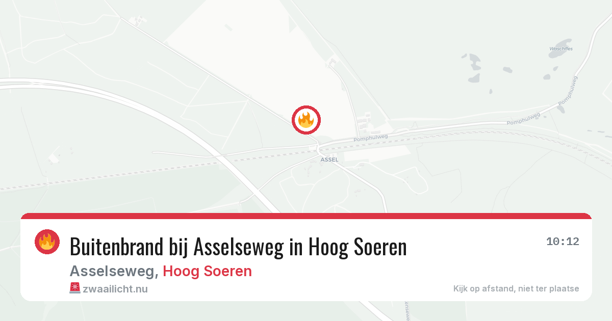 Buitenbrand bij Asselseweg in Hoog Soeren — 30 apr 2026