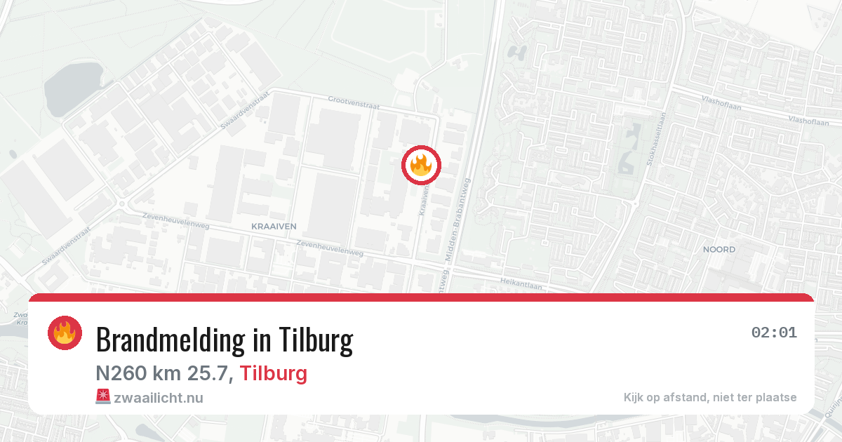 Brandmelding in Tilburg — 7 mei 2026