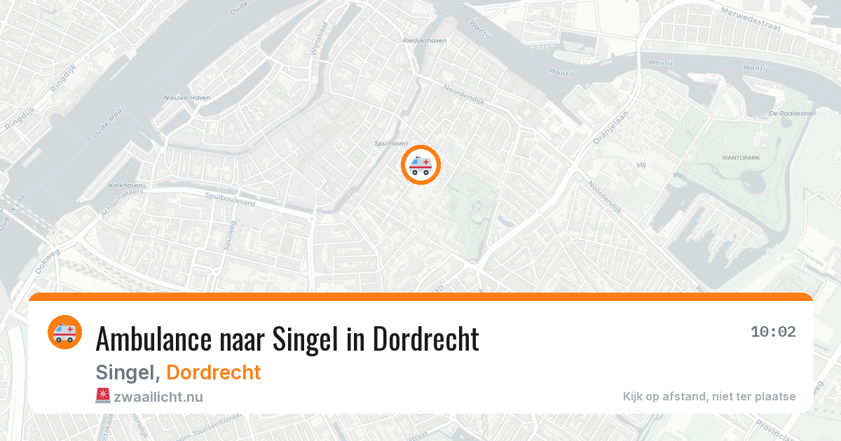 Ambulance naar Singel in Dordrecht — 30 mrt 2026