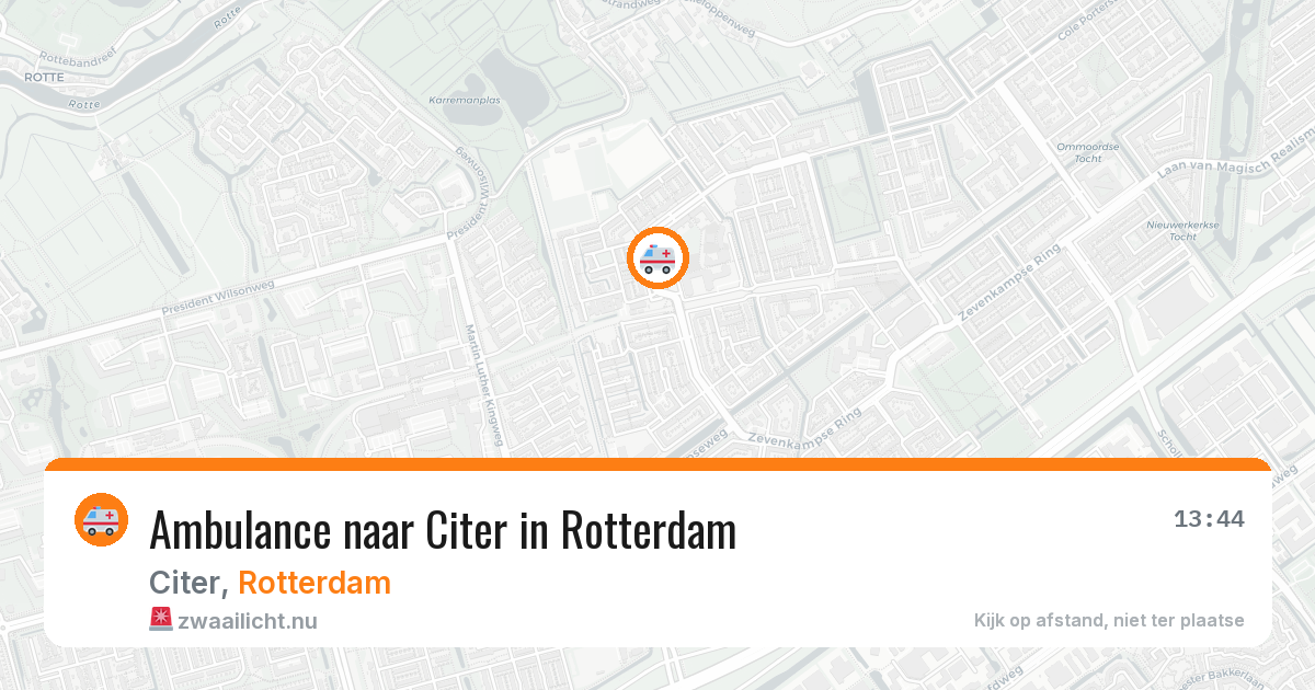 Ambulance naar Citer in Rotterdam — 10 jul 2026