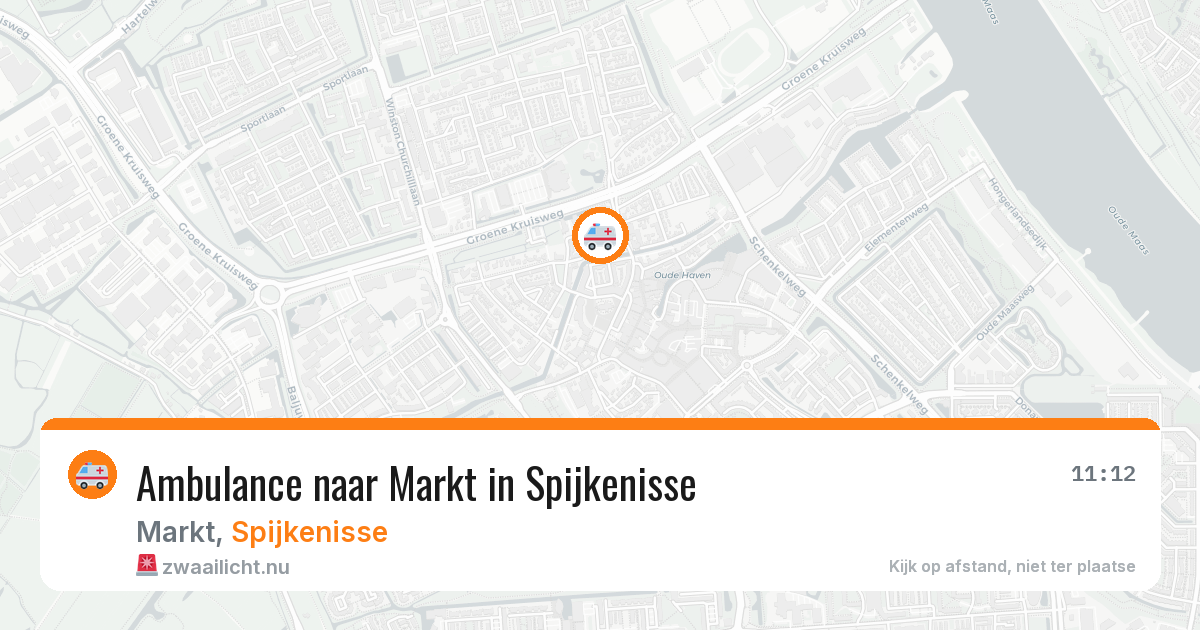 Ambulance naar Markt in Spijkenisse — 11 jul 2026