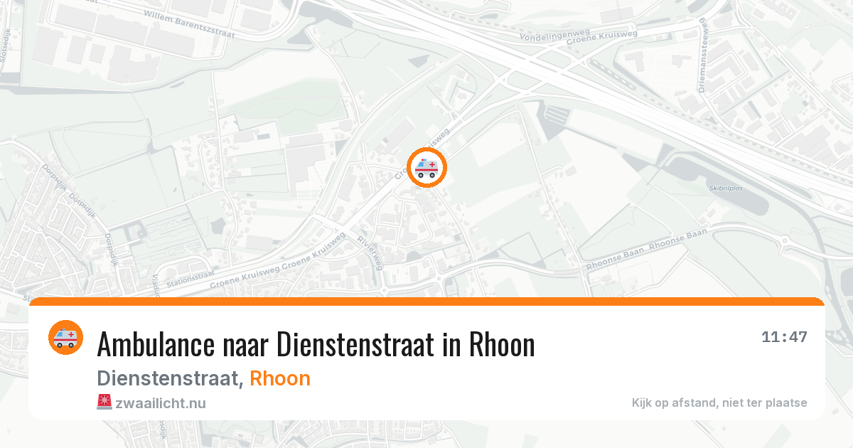 Ambulance naar Dienstenstraat in Rhoon — 23 jul 2026