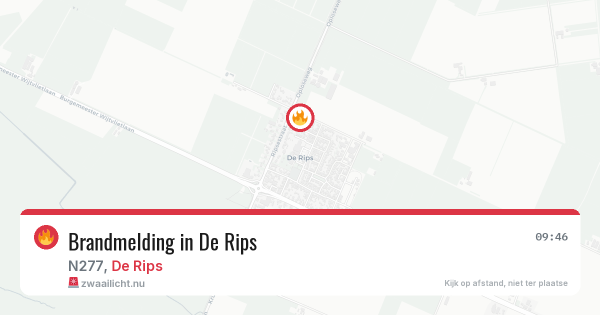 Brandmelding in De Rips — 23 mrt 2026