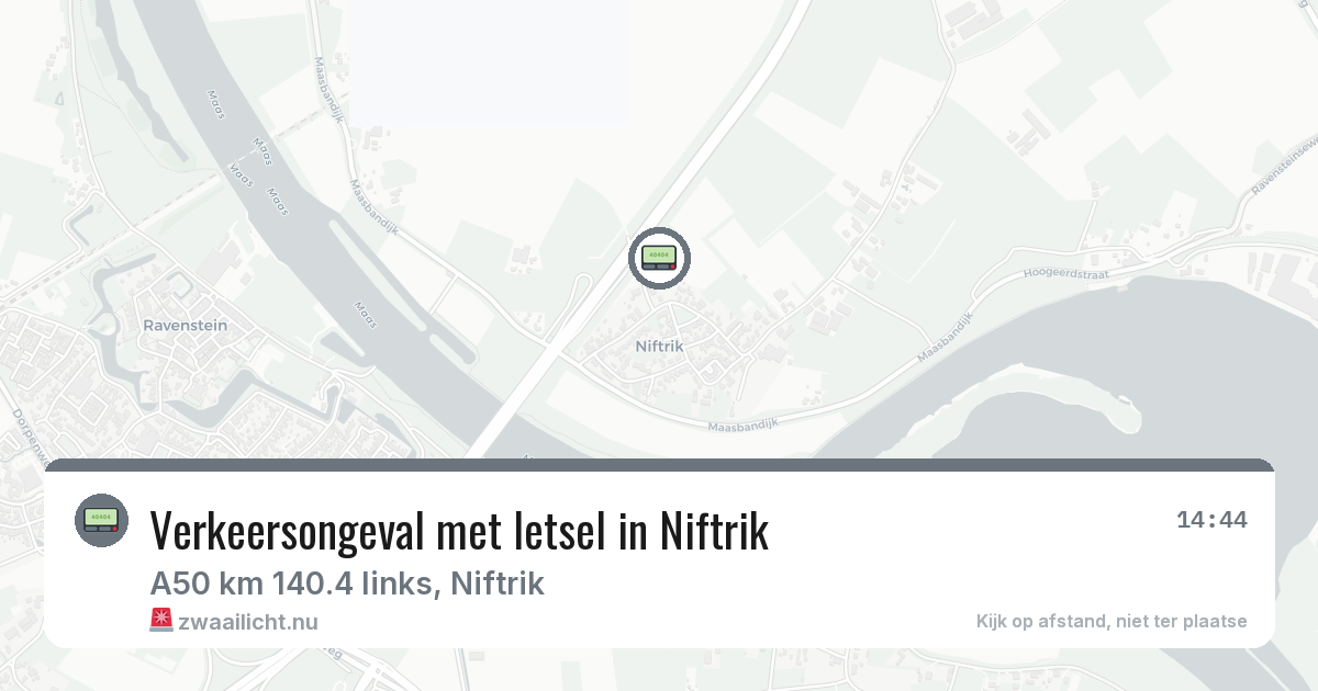 Verkeersongeval met letsel in Niftrik — 27 mei 2026