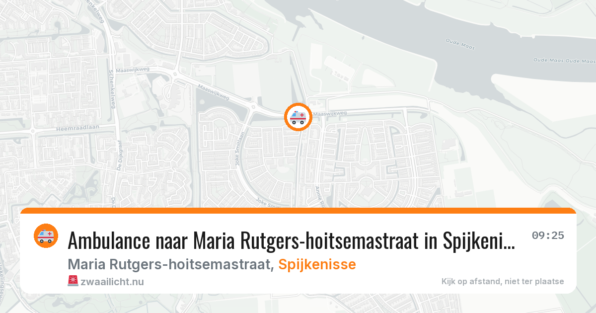 Ambulance naar Maria Rutgers-hoitsemastraat in Spijkenisse — 12 mei 2026