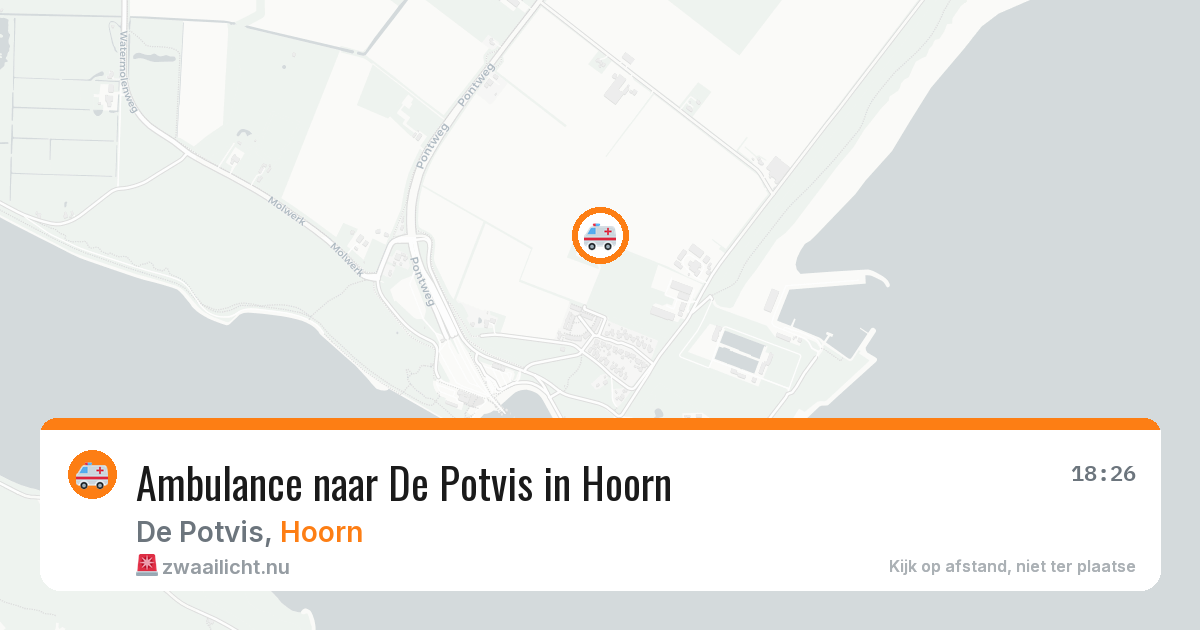 Ambulance naar De Potvis in Hoorn — 21 mei 2026
