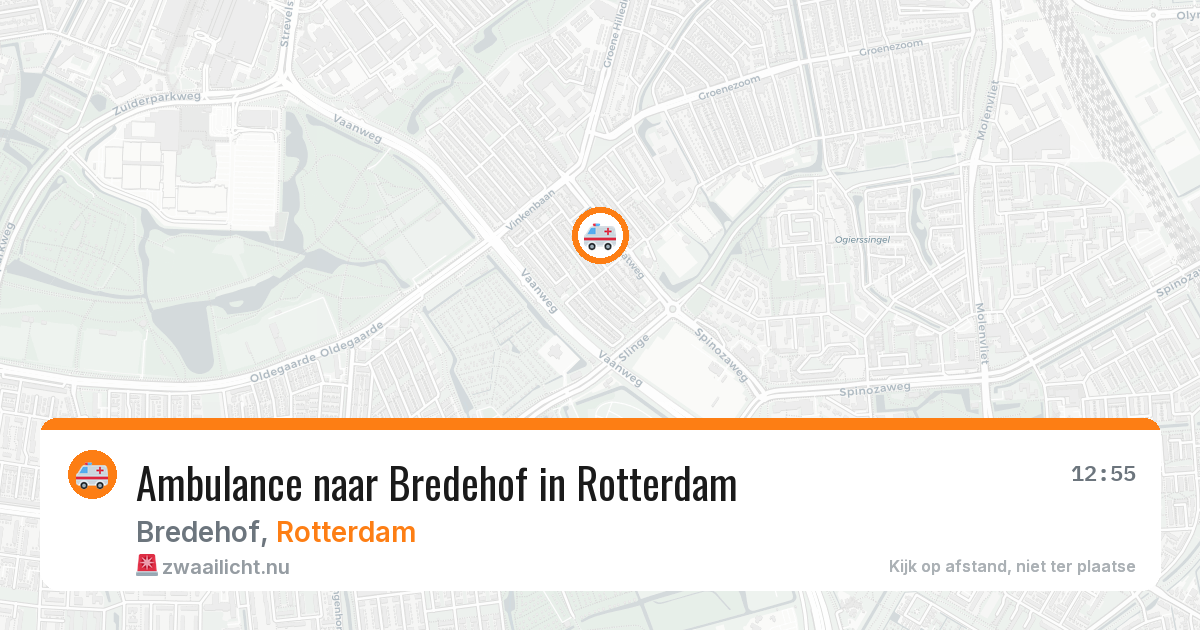 Ambulance naar Bredehof in Rotterdam — 23 mrt 2026