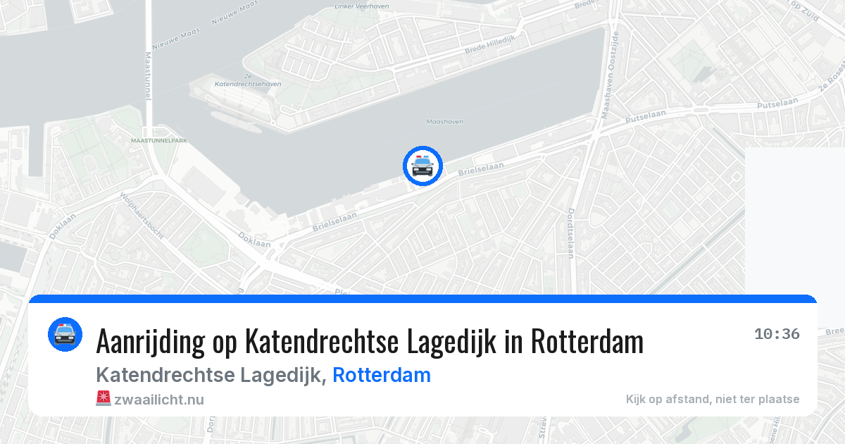 Aanrijding op Katendrechtse Lagedijk in Rotterdam — 10 jul 2026
