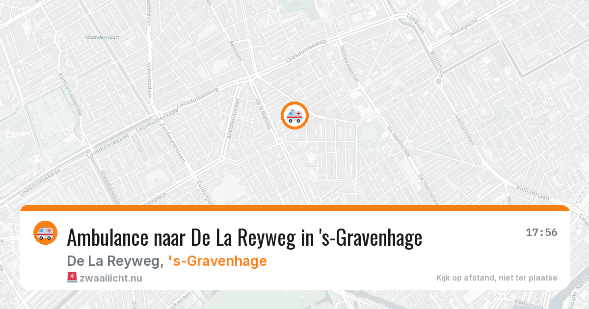 Ambulance naar De La Reyweg in 's-Gravenhage — 23 mrt 2026