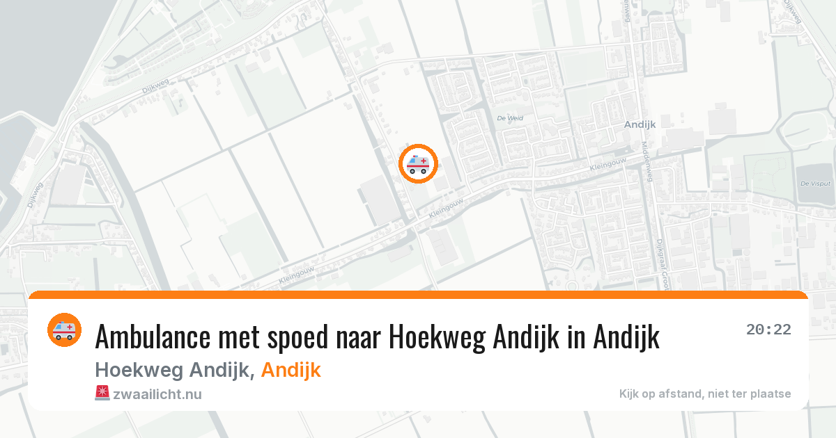 Ambulance met spoed naar Hoekweg Andijk in Andijk — 16 jan 2026