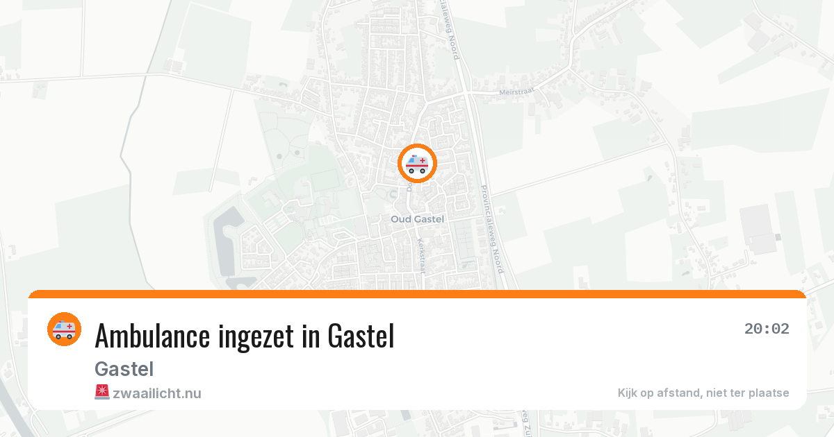 Ambulance ingezet in Gastel — 13 feb 2026