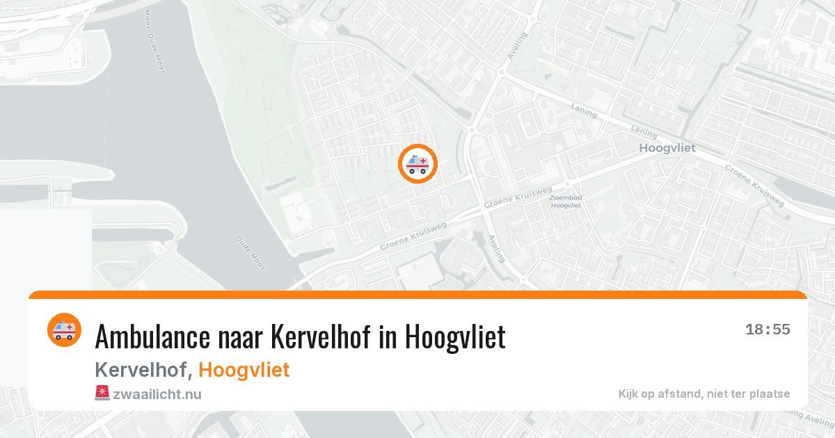 Ambulance naar Kervelhof in Hoogvliet — 9 jul 2026