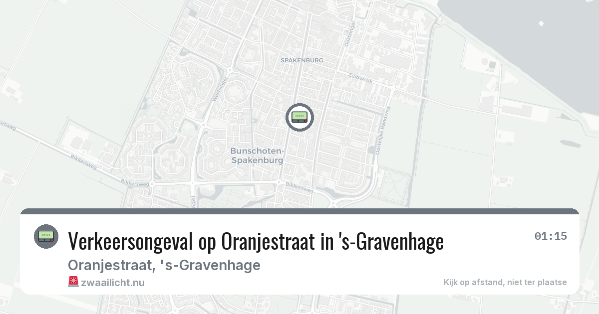 Verkeersongeval op Oranjestraat in 's-Gravenhage — 21 feb 2026