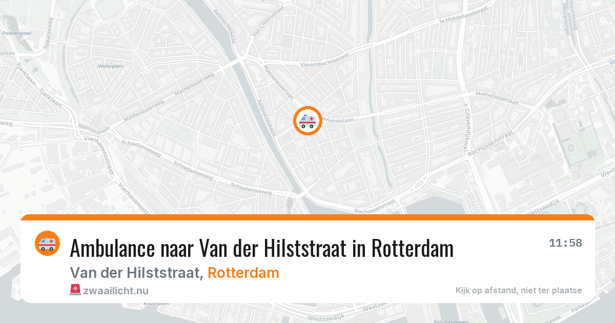 Ambulance naar Van der Hilststraat in Rotterdam — 23 mrt 2026