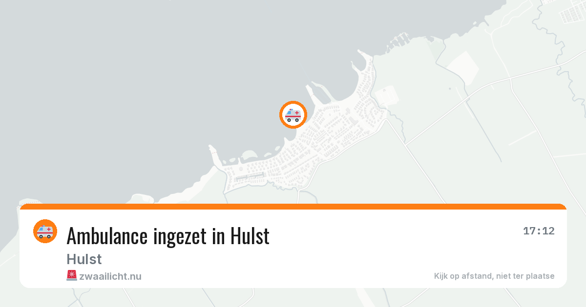 Ambulance ingezet in Hulst — 2 apr 2026