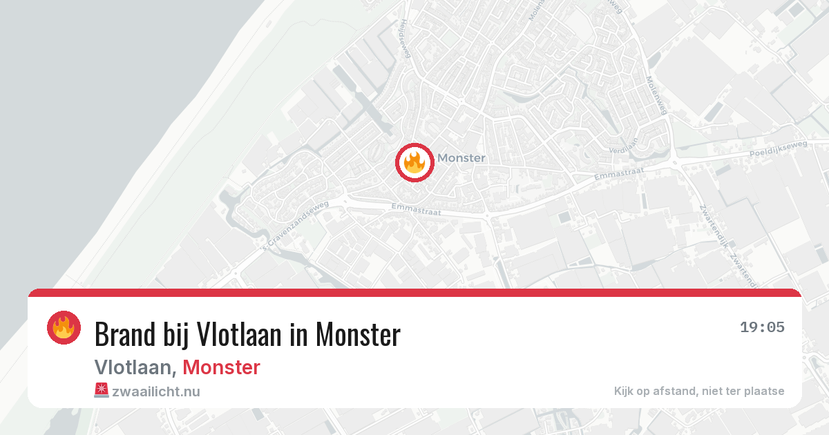 Brand bij Vlotlaan in Monster — 30 mei 2026