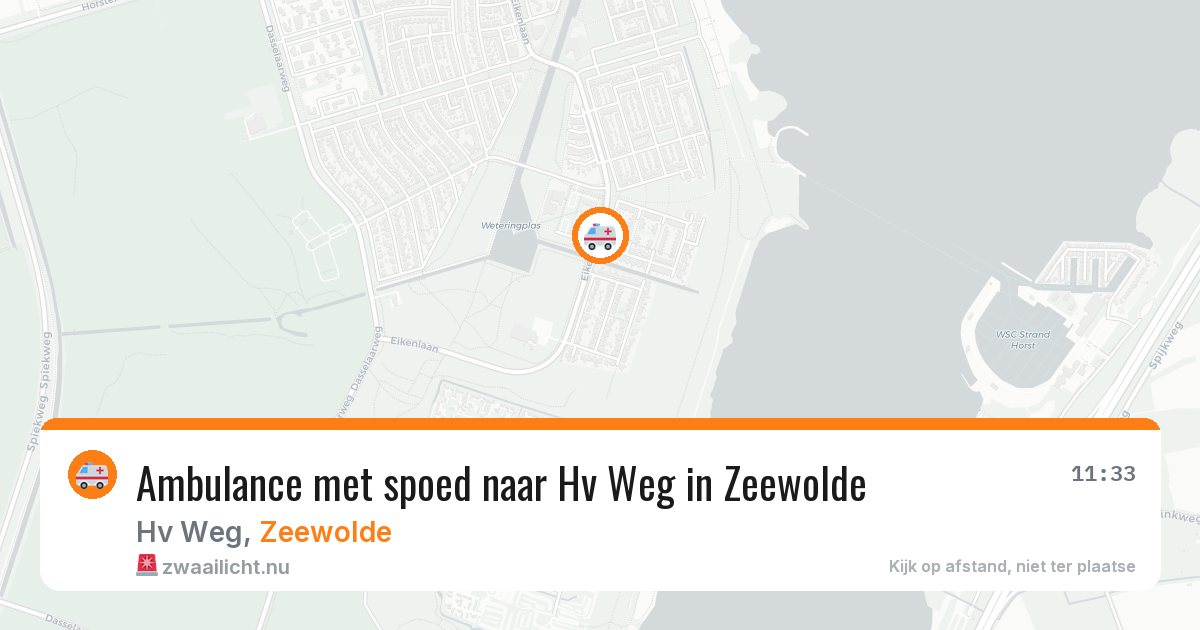 Ambulance met spoed naar Hv Weg in Zeewolde — 27 mei 2026