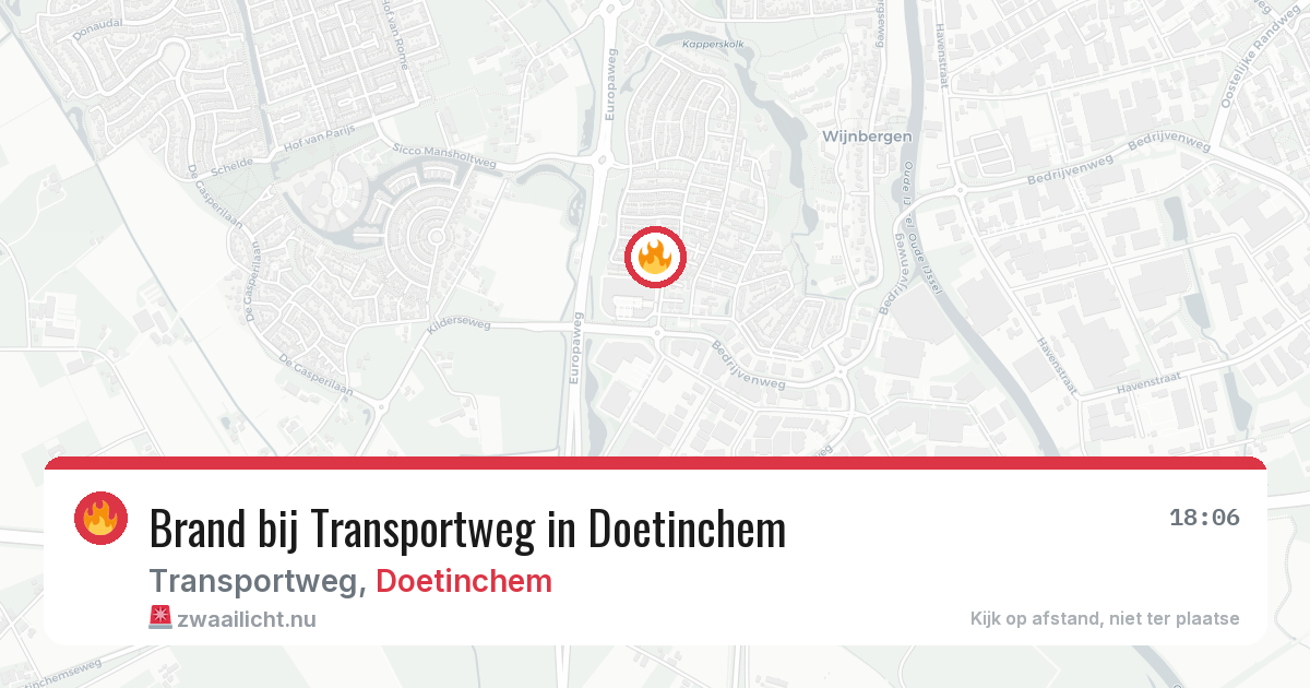 Brand bij Transportweg in Doetinchem — 29 mei 2026
