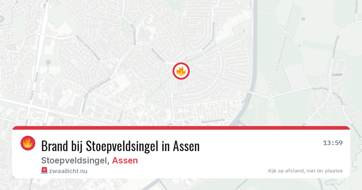Brand bij Stoepveldsingel in Assen — 10 jul 2026