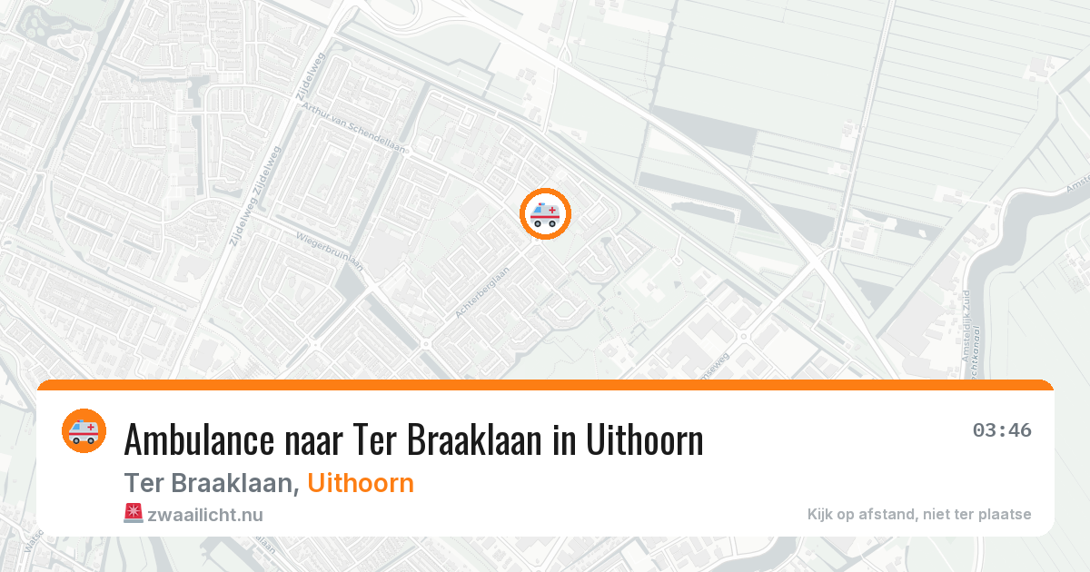 Ambulance naar Ter Braaklaan in Uithoorn — 14 apr 2026