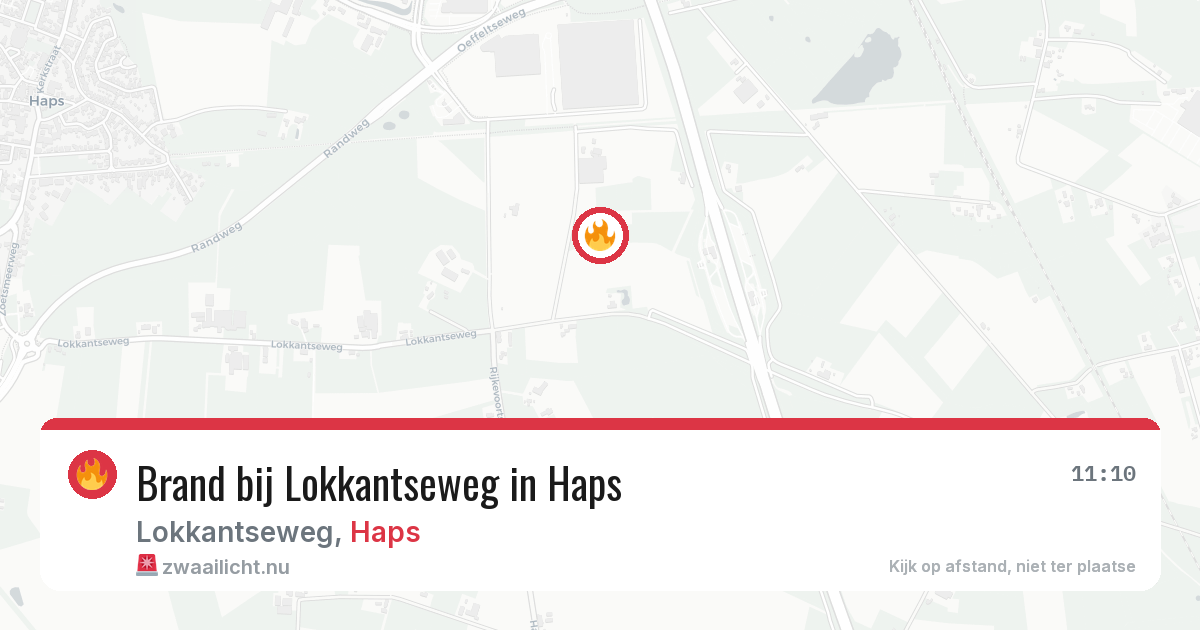 Brand bij Lokkantseweg in Haps — 13 feb 2026