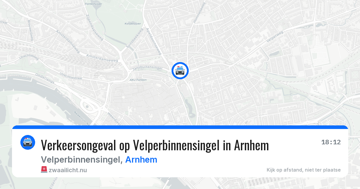 Verkeersongeval op Velperbinnensingel in Arnhem — 4 apr 2026