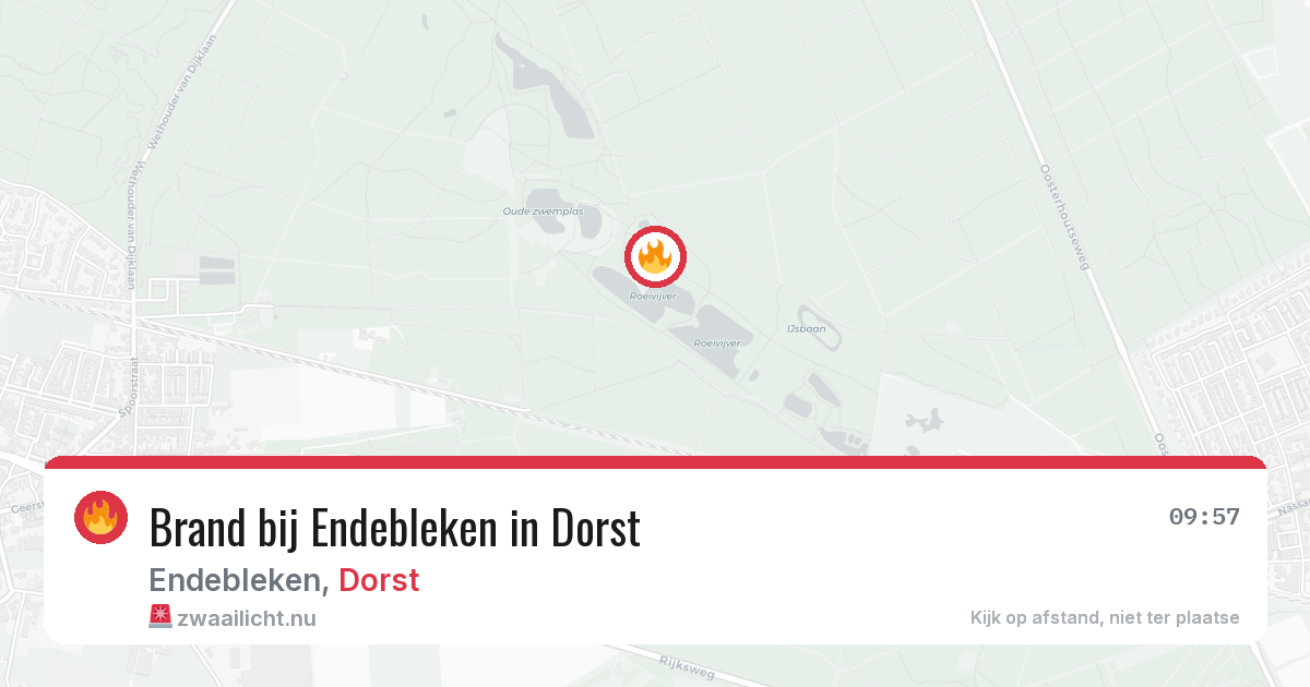 Brand bij Endebleken in Dorst — 1 mrt 2026