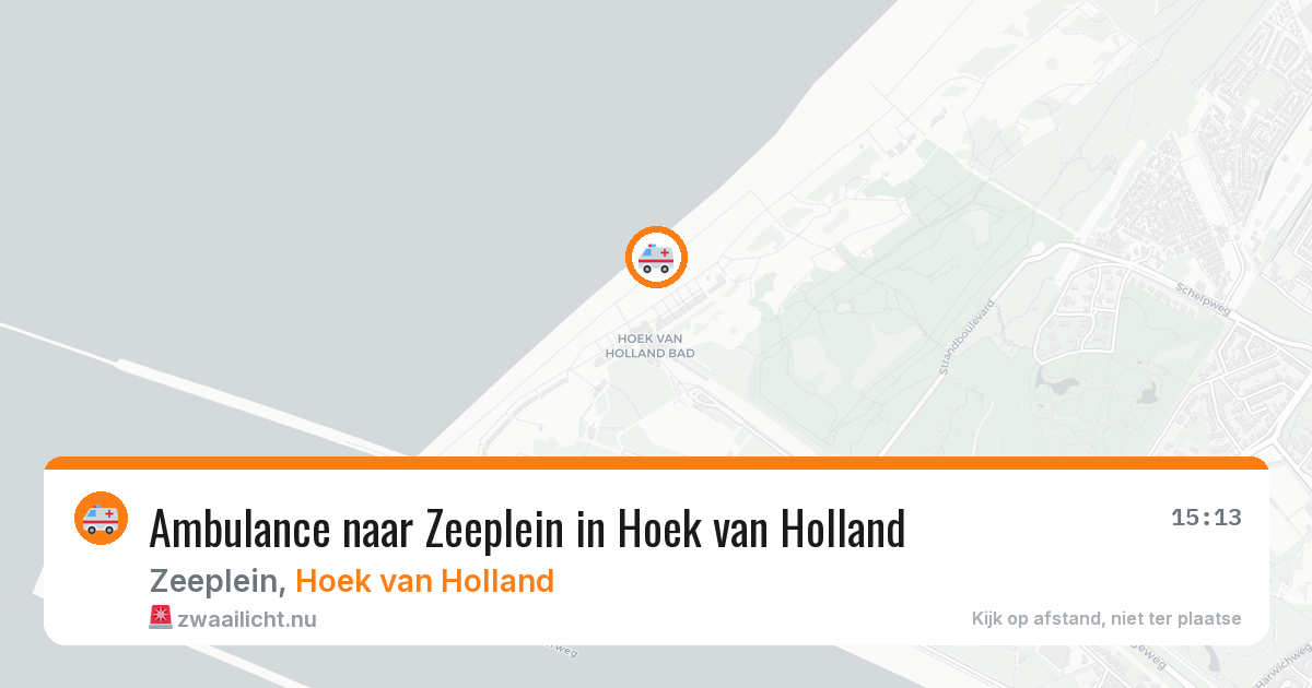 Ambulance naar Zeeplein in Hoek van Holland — 23 mei 2026