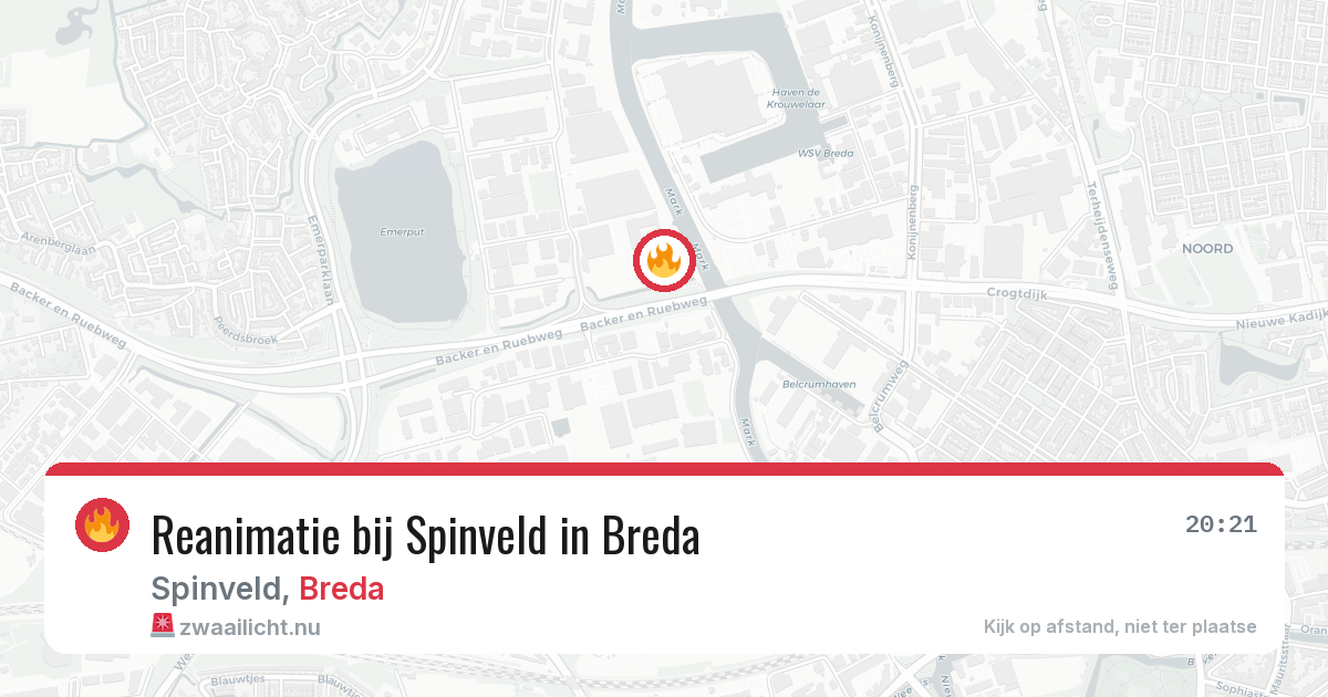 Reanimatie bij Spinveld in Breda — 3 apr 2026