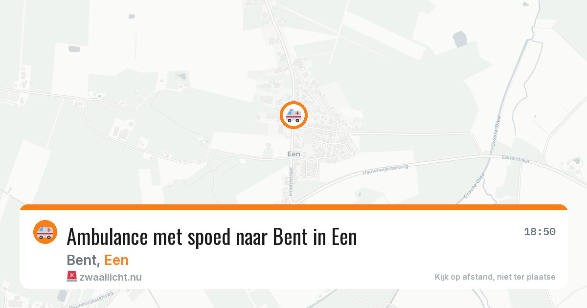 Ambulance met spoed naar Bent in Een — 19 feb 2026