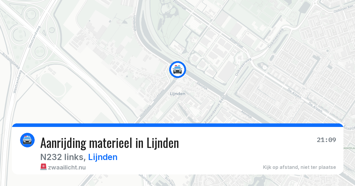 Aanrijding materieel in Lijnden — 17 mrt 2026
