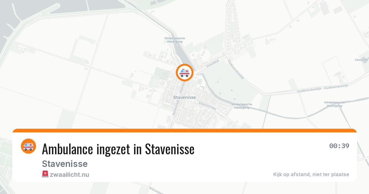 Ambulance ingezet in Stavenisse — 11 jul 2026