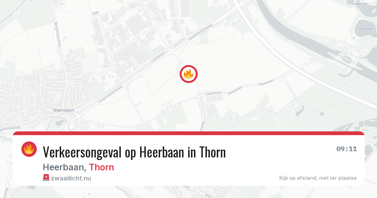 Verkeersongeval op Heerbaan in Thorn — 1 feb 2026