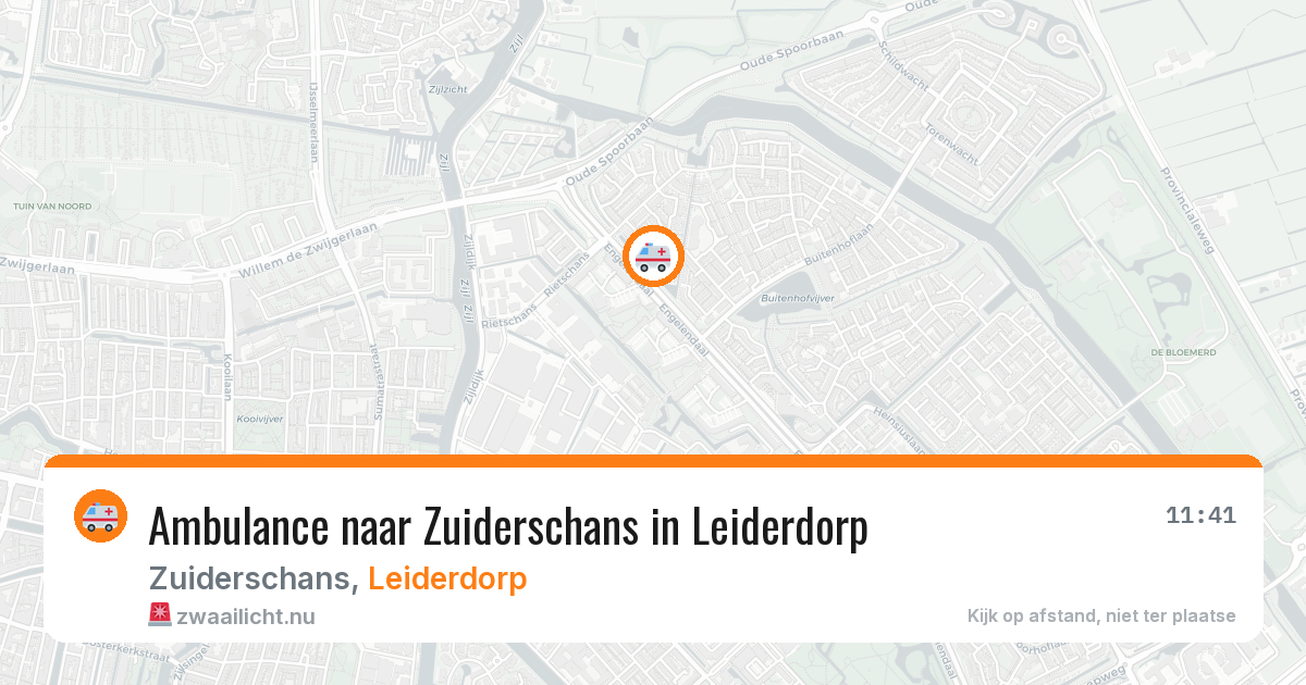 Ambulance naar Zuiderschans in Leiderdorp — 22 jul 2026
