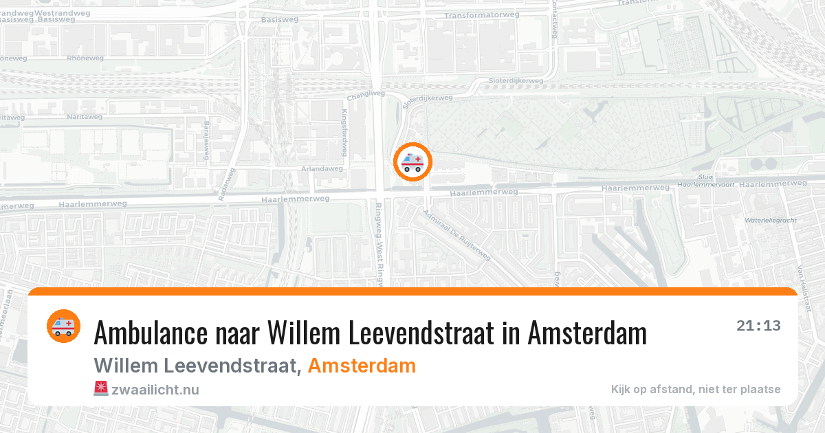 Ambulance naar Willem Leevendstraat in Amsterdam — 22 mei 2026