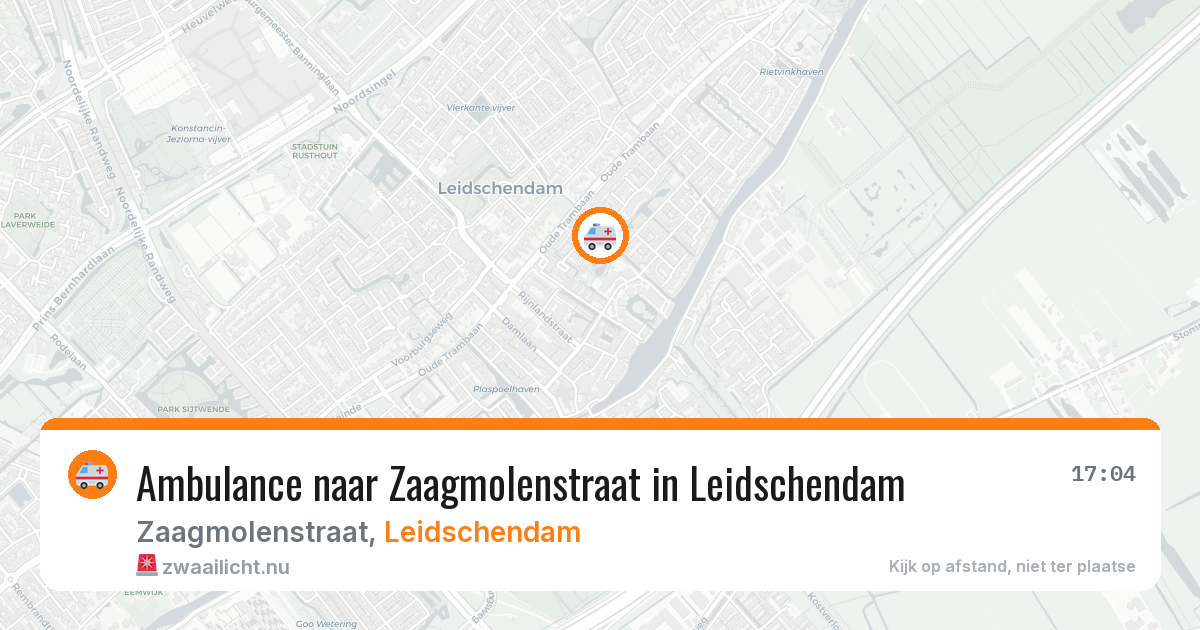 Ambulance naar Zaagmolenstraat in Leidschendam — 3 jun 2026