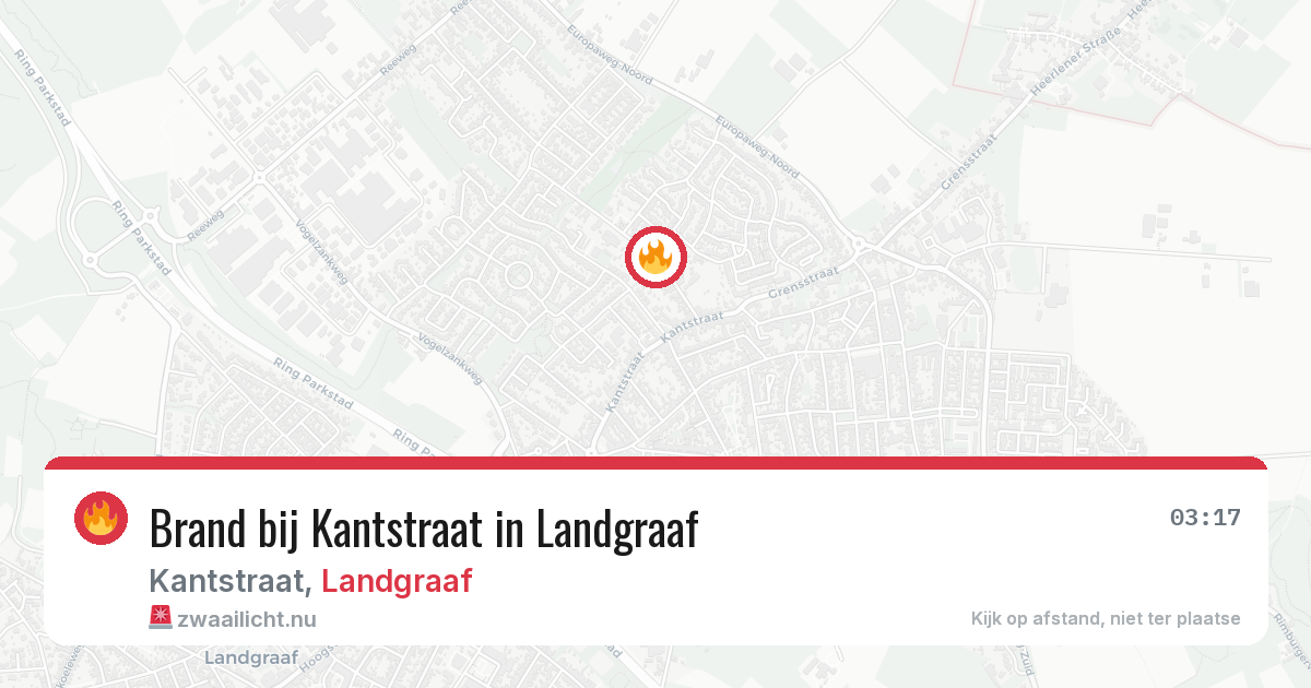 Brand bij Kantstraat in Landgraaf — 5 jun 2026