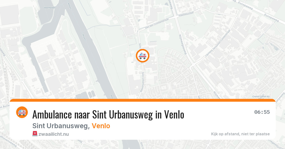 Ambulance naar Sint Urbanusweg in Venlo — 24 jul 2026