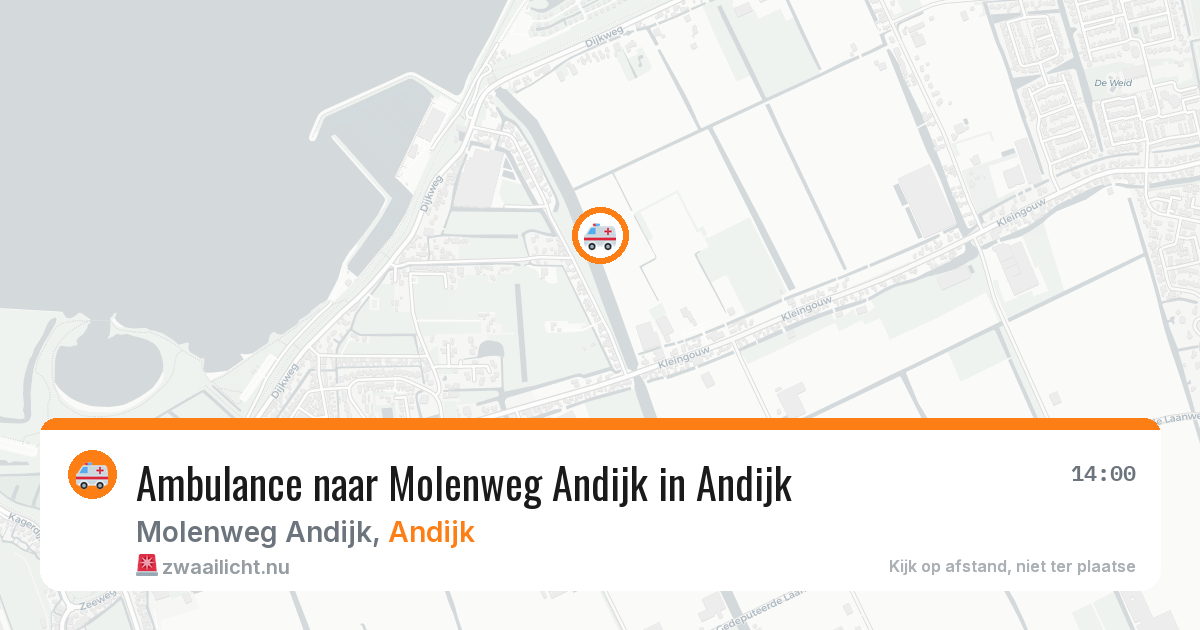 Ambulance naar Molenweg Andijk in Andijk — 11 jul 2026