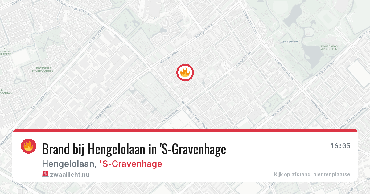 Brand bij Hengelolaan in 'S-Gravenhage — 26 feb 2026