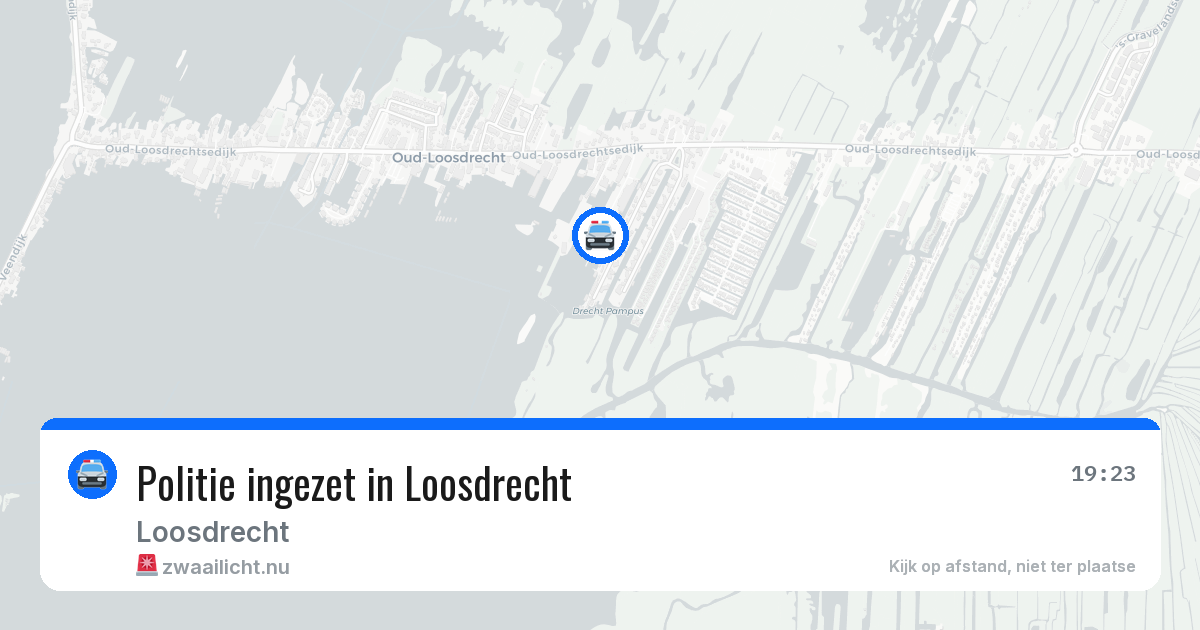 Politie ingezet in Loosdrecht — 22 jun 2026 | 🚨 Zwaailicht.nu