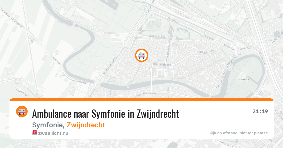 Ambulance naar Symfonie in Zwijndrecht — 21 jul 2026