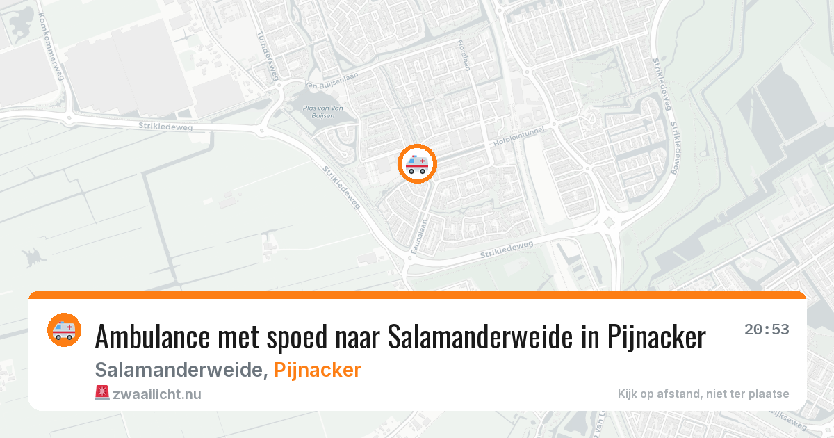 Ambulance met spoed naar Salamanderweide in Pijnacker — 26 mei 2026