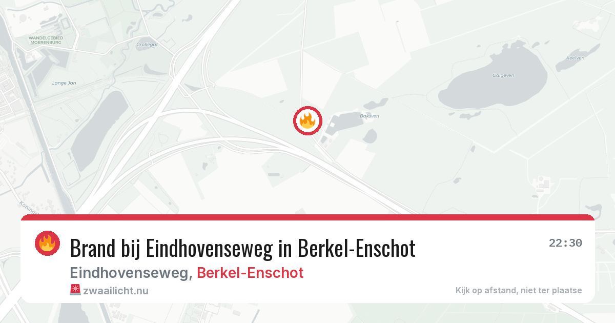 Brand bij Eindhovenseweg in Berkel-Enschot — 13 jul 2026
